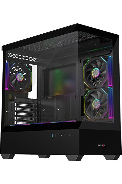 SPEARPC علبة كمبيوتر للألعاب سبير تورم 6E - تدعم ATX/ITX/M-ATX، بطاقة رسومات ...