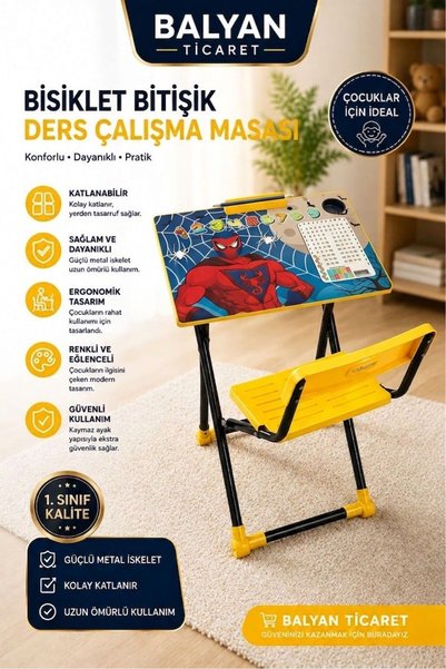 Bitişik Ders Çalışma Masası Lüx