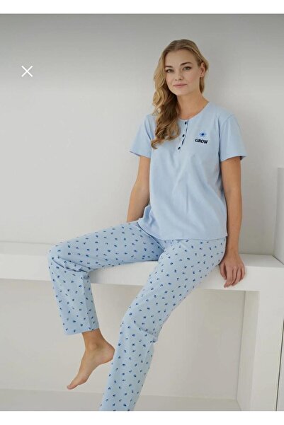 Pijamoni Kısa Kol Pijama Takımı 2552-6