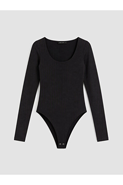 LC Waikiki Rmz Gi̇yi̇m Farkiyla U Roba Collar Women's Bodysuit