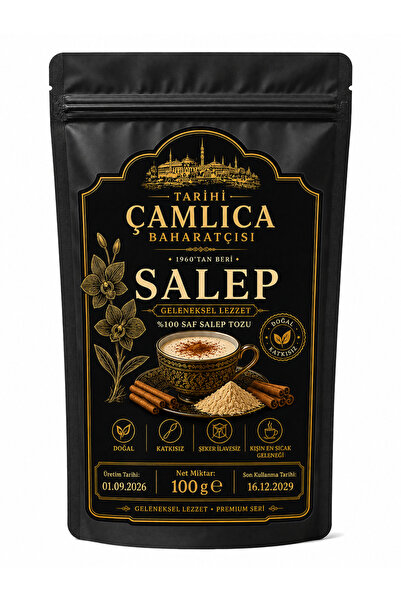 Tarihi Çamlıca Baharatçısı Geleneksel Osmanlı Salebi Doğal 100 % Saf Sahlep (...