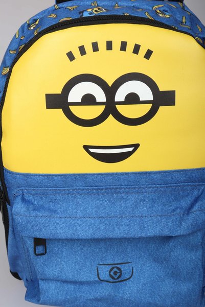 Minions x Dekomus, Geantă școlară de dimensiuni mari, licențiată, din colecția Banana Mood