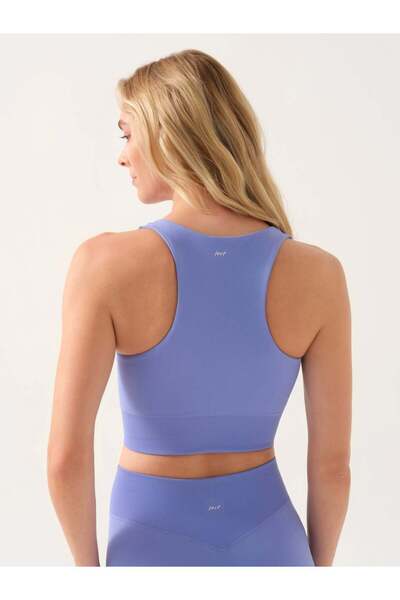 Jerf Motion Yumuşak Dokulu Crop Top Lila