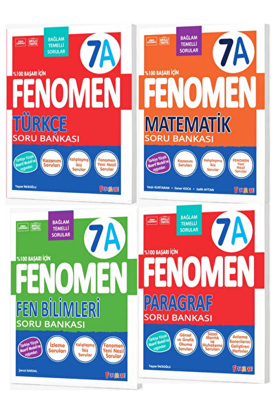 Fenomen Yayıncılık 7.SINIF A SERİSİ SORU BANKASI SETİ 4 KİTAP 2026 2027 GÜNCE...
