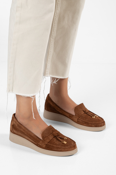 Elile Shoes Genuine Leather Comfort Women's Shoes from Size 36 to Size 41-42