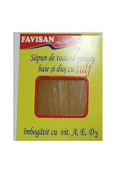 Favisan Săpun solid de toaletă cu sulf (100 g) – Săpun și purifiant pentru ac...