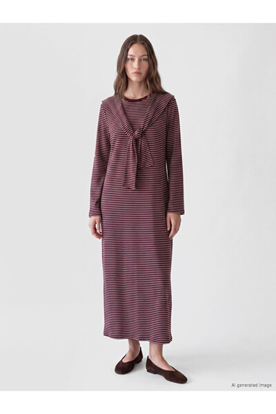 LC Waikiki Quality Pieces from Çelebi Store: Striped Dress with Tie Detail