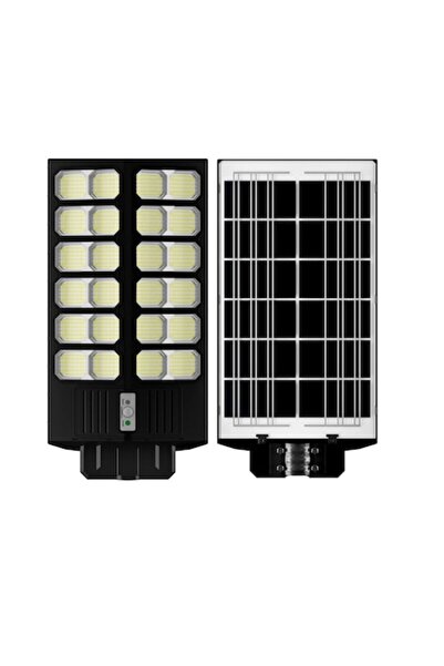 Jortan Lampă stradală solară de 2400W cu 864 LED-uri SMD, panou solar de 3.2V...