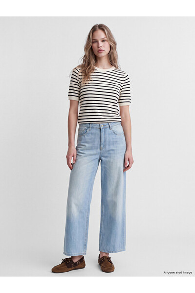 LC Waikiki Esvab • Modern & Distinctive Wide-Leg Women's Jean Pants