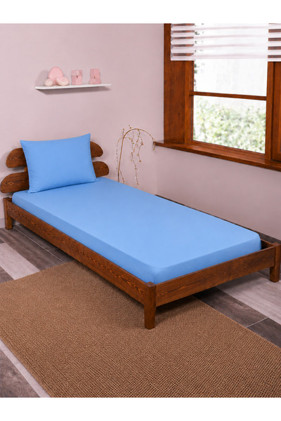 ROYAM Set cearșafuri cu elastic pentru o persoană, 100 x 200 + 1 față de pernă