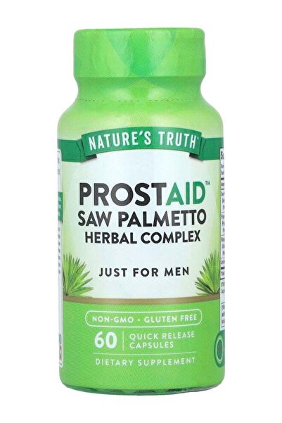 Nature's Truth بروستايد ™   مزيج أعشاب نخيل السوا 60 كبسولة سريعة الامتصاص