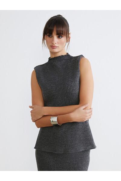 LC Waikiki Half Turtleneck Women's Knitwear Sleeveless Sweater