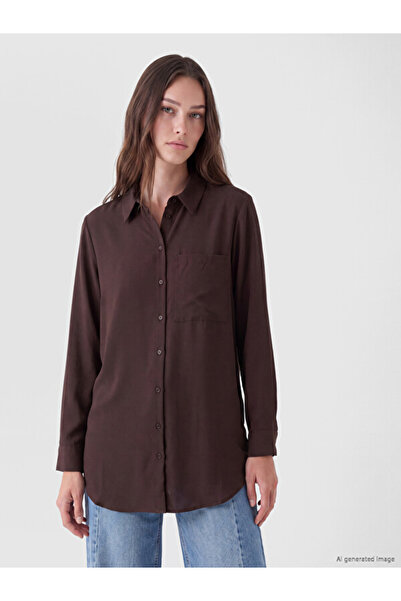 LC Waikiki Rmz Gi̇yi̇m Farki̇yla Women's Shirt Tunic with Pockets