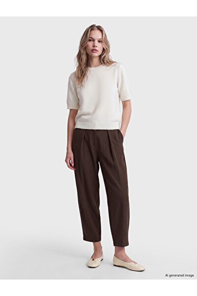 LC Waikiki Rmz Gi̇yi̇m Farkiyla Women's Crepe Balloon Pants with Waist Cord