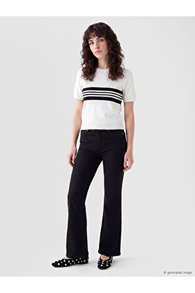 LC Waikiki Rmz Gi̇yi̇m Farkiyla Petite Spanish Flare Women's Jean Pants