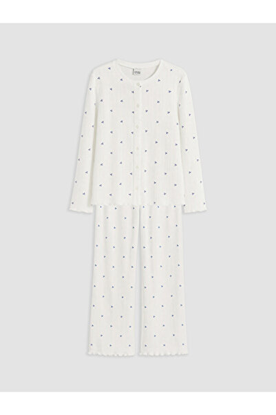 LC Waikiki Esvab • Modern & Distinctive Zero Roba Collar Girls' Pajama Set