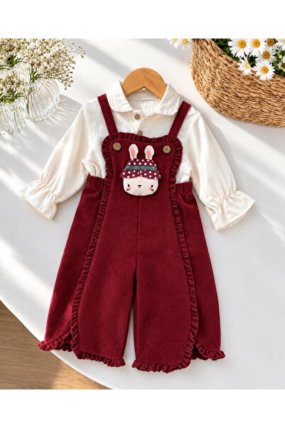 KİDS KIZ BEBEK GÖMLEK DETAYLI TARZ SLOPET 6-24 AY