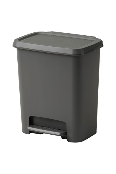 IKEA Modern Gri Çöp Kutusu 25 lt - Şık Banyo Aksesuarı