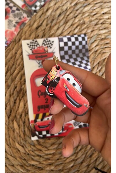 NETHOMEART Şimşek McQueen Magnet ve Anahtarlık (25)