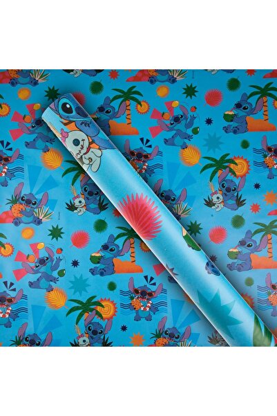 Disney Rolă de hârtie de împachetat cadouri Blue Stitch 150x70cm