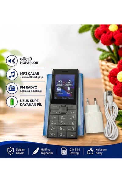 KEEP IN TR Kameralı güclü ses güclü batarya yaşlı cep telefonu