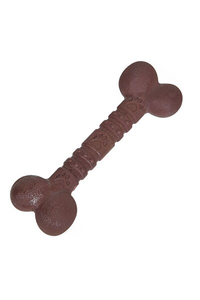 OEM Os de jucărie maro pentru câini cu aromă de vită 12cm