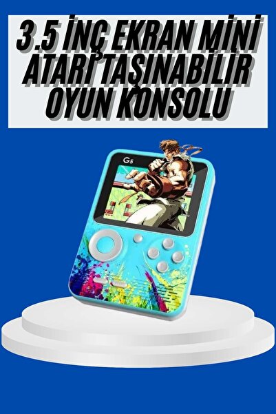 Beta Moda Hub Çocuklara Özel 4K HD Retro Oyun Konsol El Atari Taşınabilir 500 Oyunlu