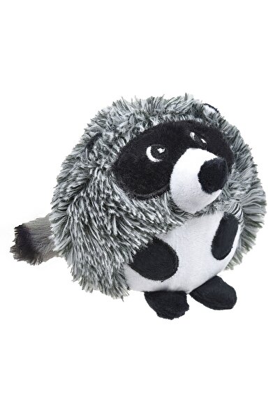OEM Jucărie de pluș pentru câini, cu sunet, Raton, 12cm - Negru/Alb