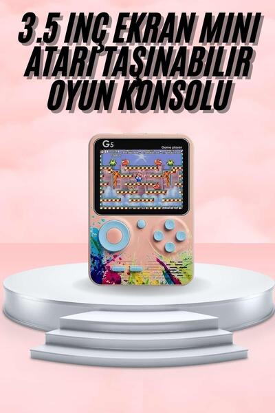 ZEMİRA HOME 3.5 İnç Klasik Retro LCD Ekran 500 Oyunlu Oyun Konsolu Taşınabilir