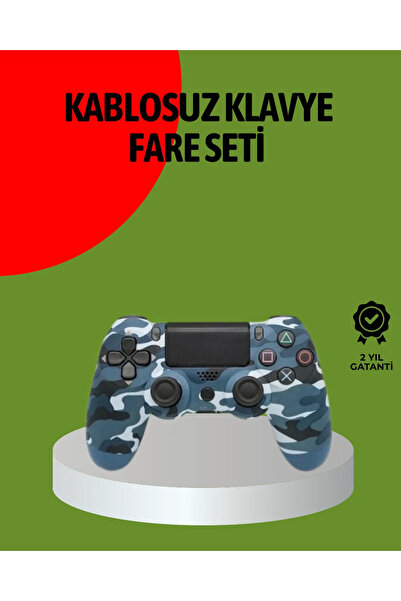 trivogue PS4 Kablosuz Oyun Kolu Gecikmesiz Bağlantılı Ergonomik Tasarımlı
