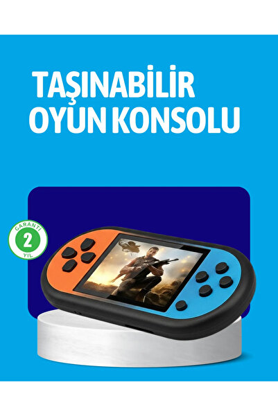 Beta Moda Hub Retro 520 Oyunlu Taşınabilir Konsol HD Ekran USB Şarjlı