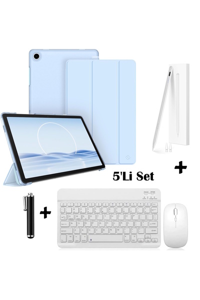 m.tk moveteck Galaxy Tab A11 Plus/A9 Plus 11 Inç Uyumlu Flip Kılıf + Bluetoot...