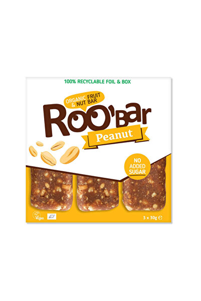 Roobar Bio Set 3 Batoane cu arahide 90 g