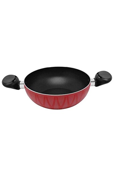 Trust Non-Stick Aluminum Wok With Heat Resistant Handle Red/Black