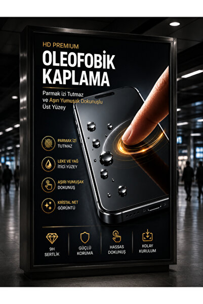 Powerfox Premium Serisi | iPhone 16 Pro Max Uyumlu | 45 KG Kenar Basınç Dayanımlı Ekran Koruyucu