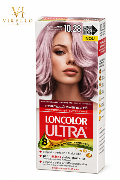 Loncolor Ultra 10.28 Λεβαντί Ξανθό Μόνιμη Βαφή Μαλλιών, με 8 φυσικά έλαια και...