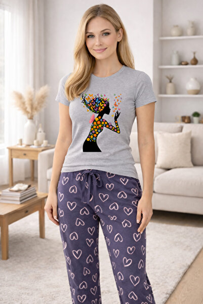 MVRDAR Pijamale dama din bumbac premium, pijama femei confortabila