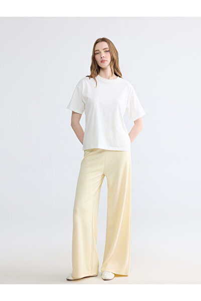 LC Waikiki Lcw Modest Yellow Soft Touch Stone Women's Sweatpants
