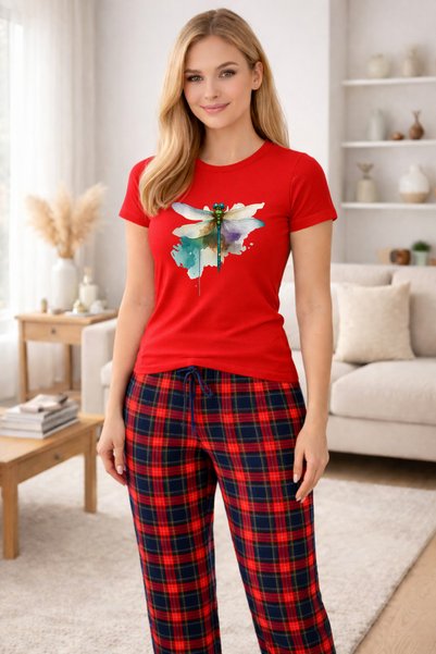 MVRDAR Pijamale dama din bumbac premium, pijama femei confortabila