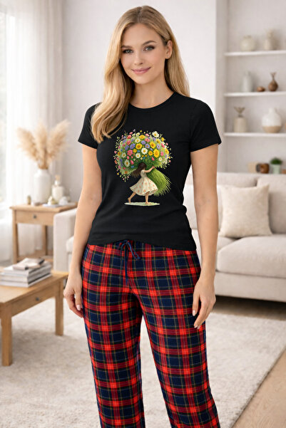 MVRDAR Pijamale dama din bumbac premium, pijama femei confortabila