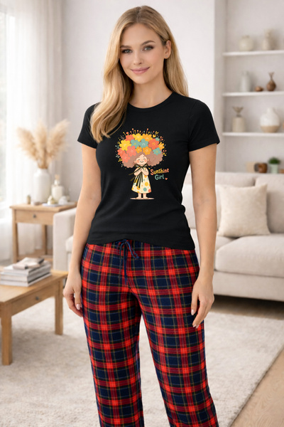 MVRDAR Pijamale dama din bumbac premium, pijama femei confortabila