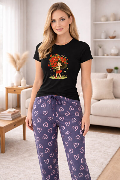 MVRDAR Pijamale dama din bumbac premium, pijama femei confortabila