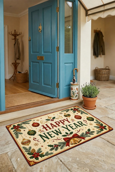 Valerine Life Door Mat 45X70Cm Interior Outdoor New Year Products Christmas D...