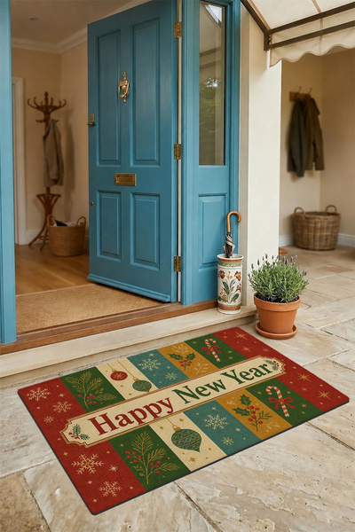 Valerine Life Door Mat 45X70Cm Non-Slip Interior Outdoor New Year Products Ch...