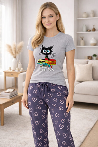 MVRDAR Pijamale dama din bumbac premium, pijama femei confortabila