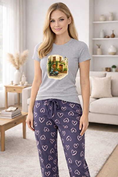 MVRDAR Pijamale dama din bumbac premium, pijama femei confortabila