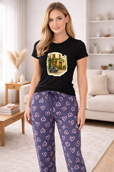MVRDAR Pijamale dama din bumbac premium, pijama femei confortabila