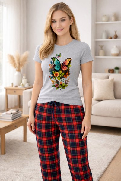 MVRDAR Pijamale dama din bumbac premium, pijama femei confortabila