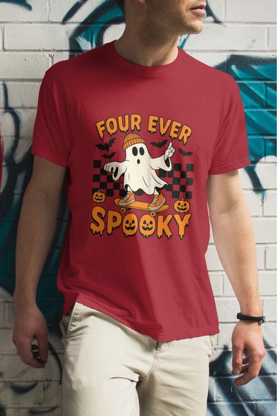 MVRDAR Tricouri unisex 100% bumbac colecția Halloween, Spooky și Horror