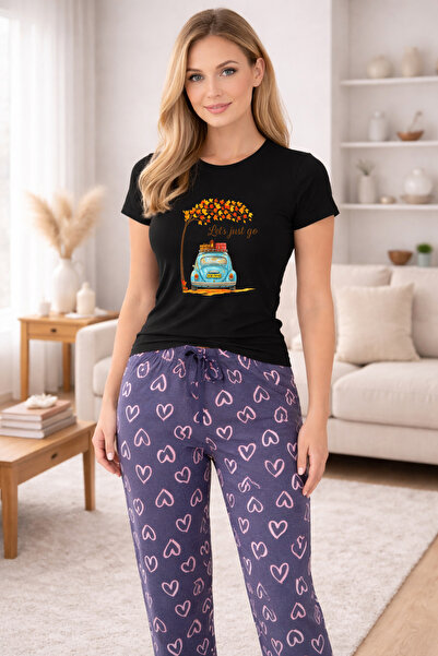 MVRDAR Pijamale dama din bumbac premium, pijama femei confortabila